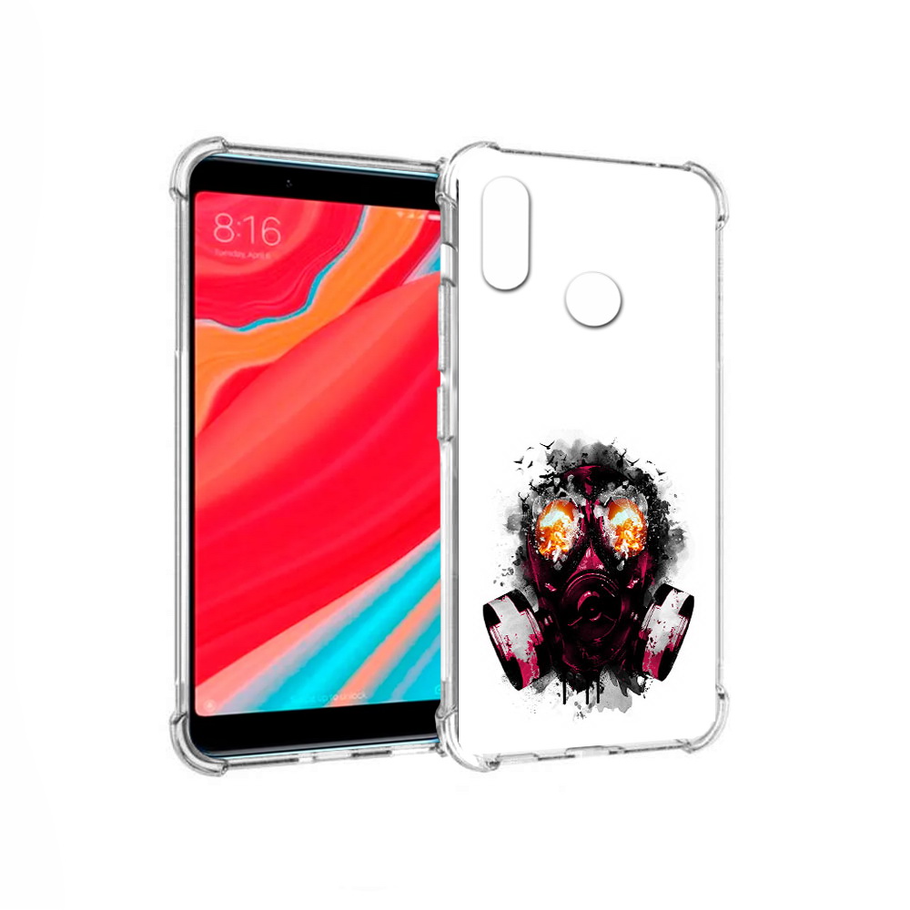 Чехол MyPads Tocco для Xiaomi Mi 6X красный противогаз (PT113266.316.412)