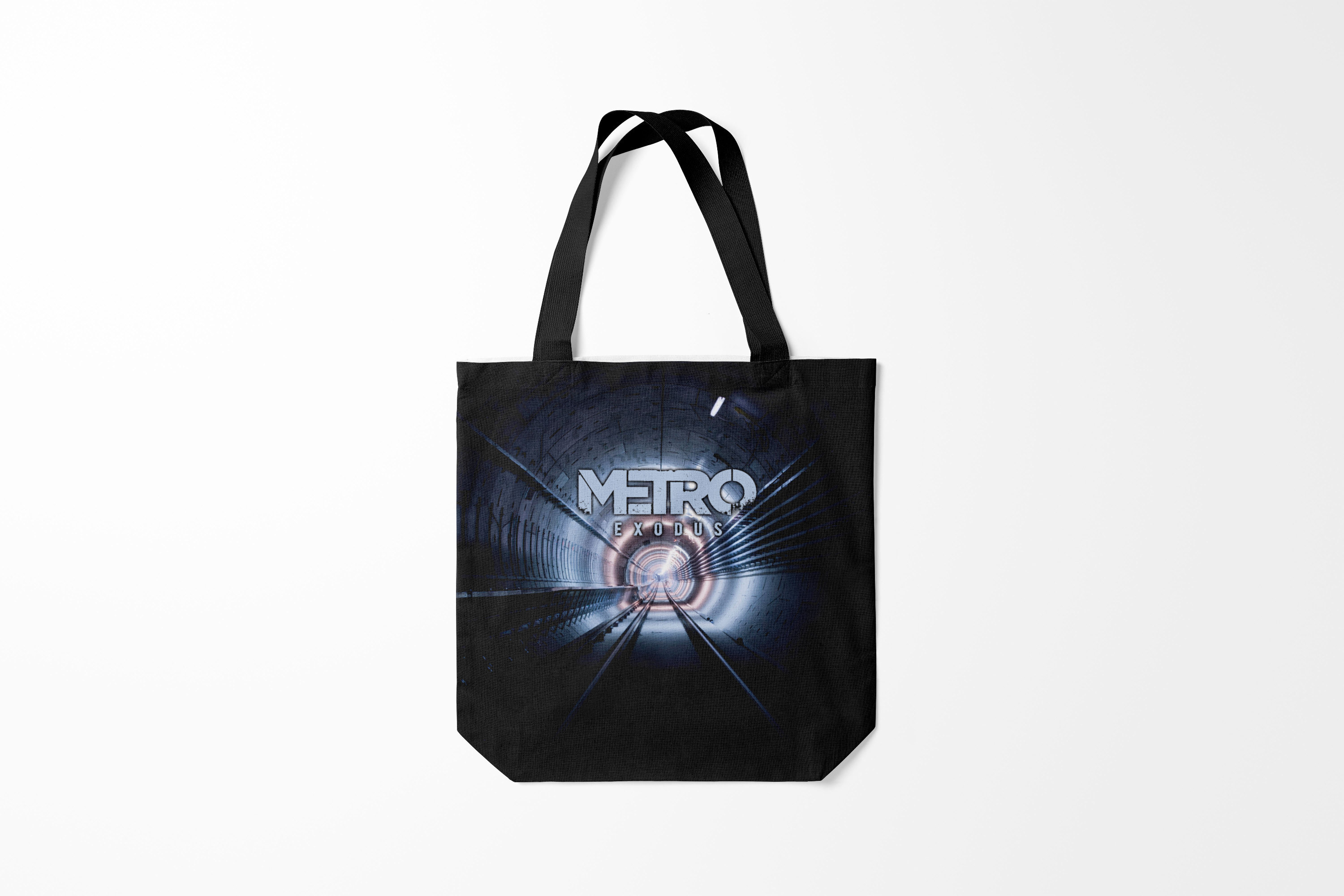 

Сумка шoппер унисекс Burnettie Metro Exodus, черный; зеленый, Metro Exodus