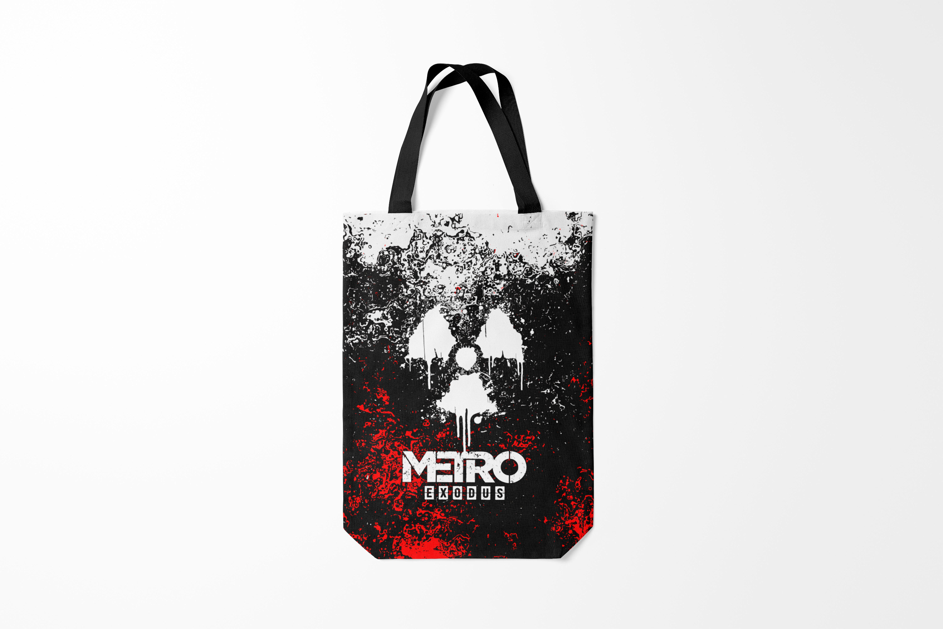 

Сумка шoппер унисекс Burnettie Metro Exodus, красный; черный, Metro Exodus