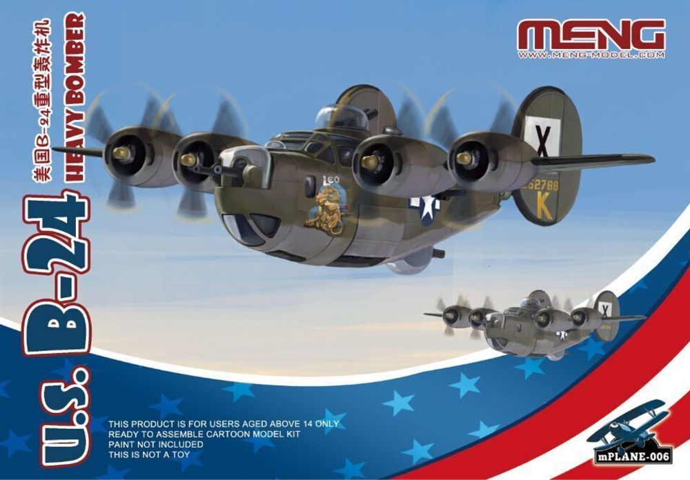 

Сборная модель Meng U.S. B-24 Heavy Bomber mPLANE-006