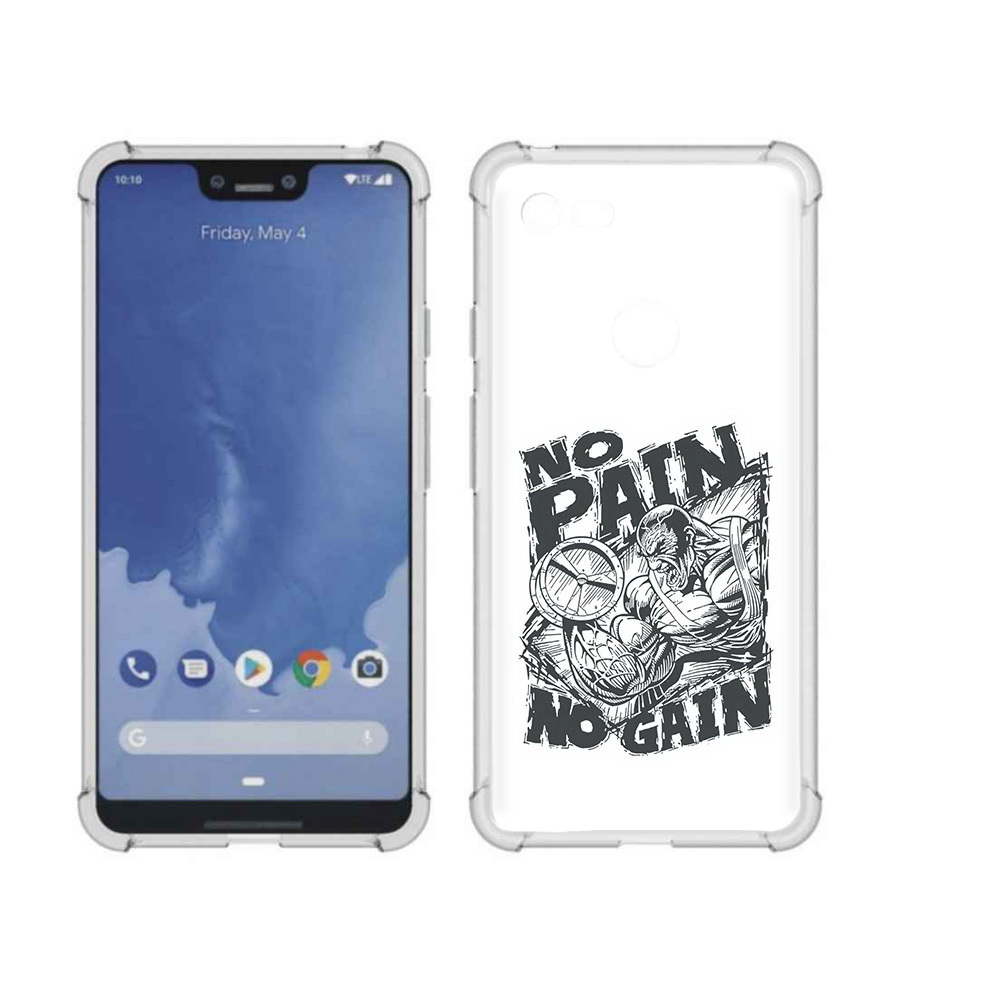 

Чехол MyPads Tocco для Google Pixel 3 XL бодибилдинг тяжелая работа, Прозрачный, Tocco