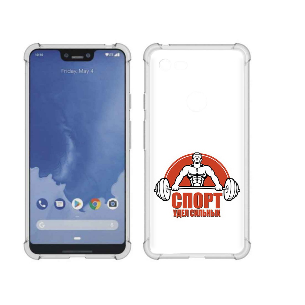 

Чехол MyPads Tocco для Google Pixel 3 XL бодибилдинг спорт, Прозрачный, Tocco