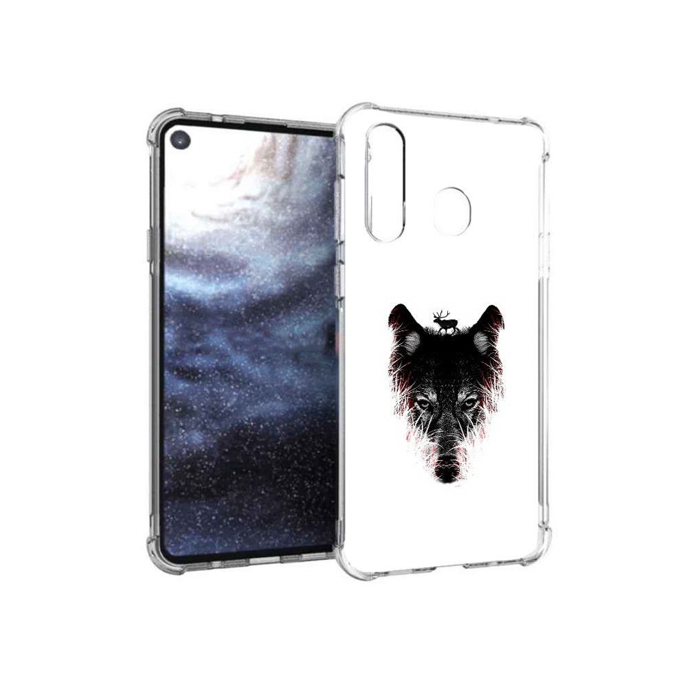 

Чехол MyPads Tocco для Samsung Galaxy A8s волк в траве (PT124633.501.267), Прозрачный, Tocco