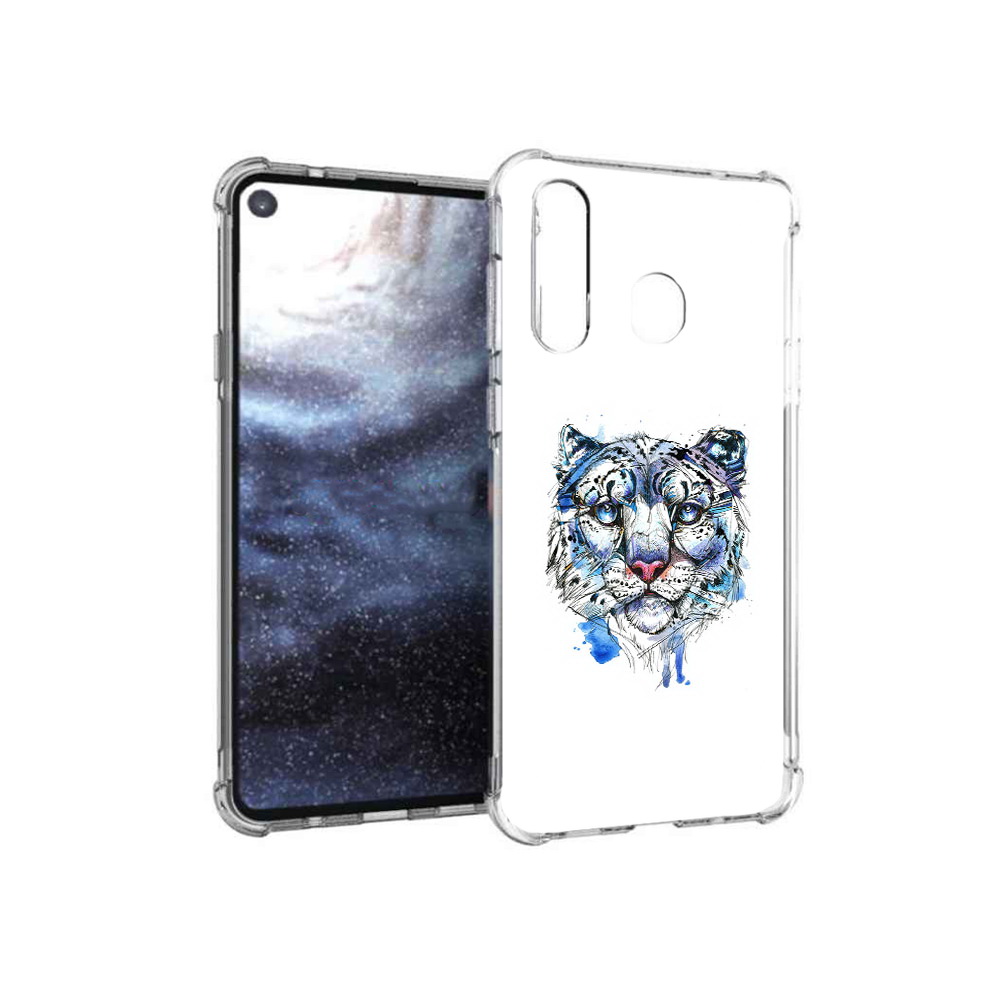 

Чехол MyPads Tocco для Samsung Galaxy A8s водяной тигр (PT124633.501.263), Прозрачный, Tocco