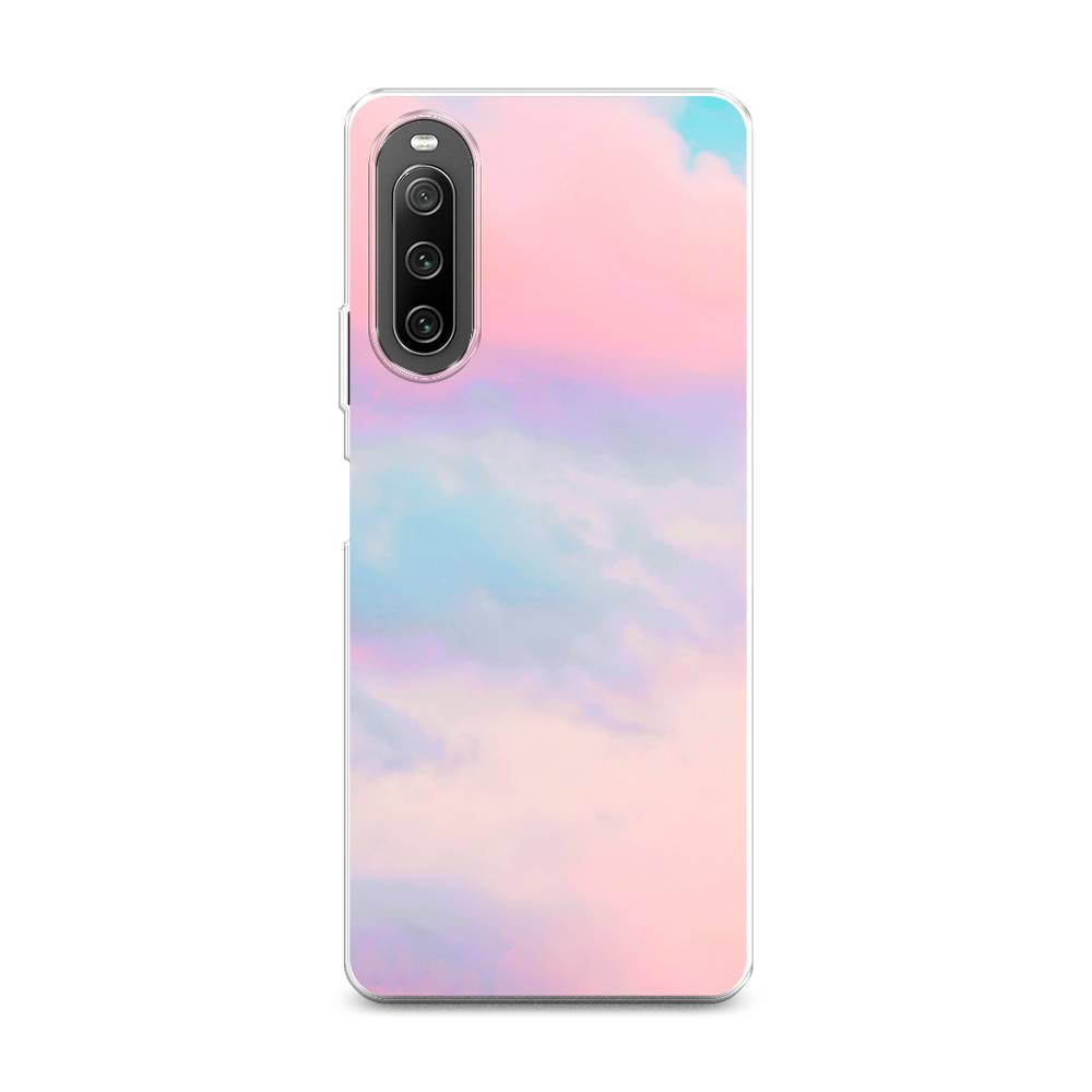 Силиконовый чехол "Розовые облака" на Sony Xperia 10 IV