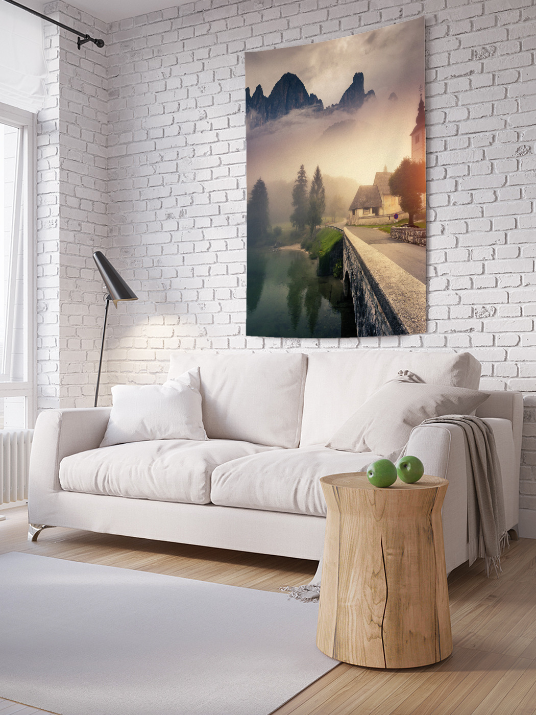 

Вертикальное фотопанно на стену JoyArty Туманные горы 100x150 см, Туманные горы