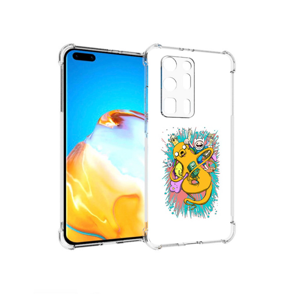 

Чехол MyPads Tocco для Huawei P40 Pro+ время приключений рисунок, Прозрачный, Tocco