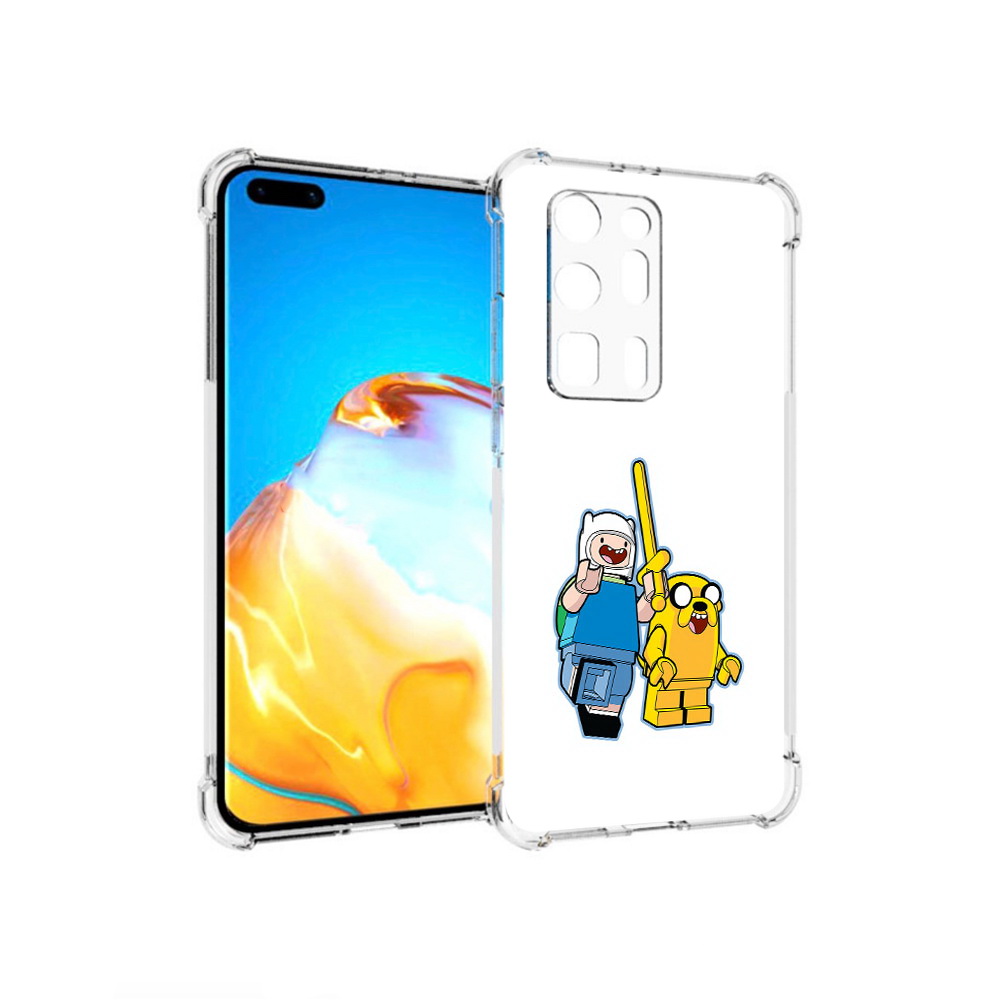 

Чехол MyPads Tocco для Huawei P40 Pro+ время приключений лего, Прозрачный, Tocco