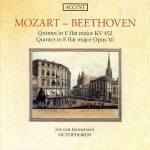 MOZART Quintet KV 452 BEETHOVEN Quintet Op 16 Jos van Immerseel pianoforte Ensemble Oc 6999₽