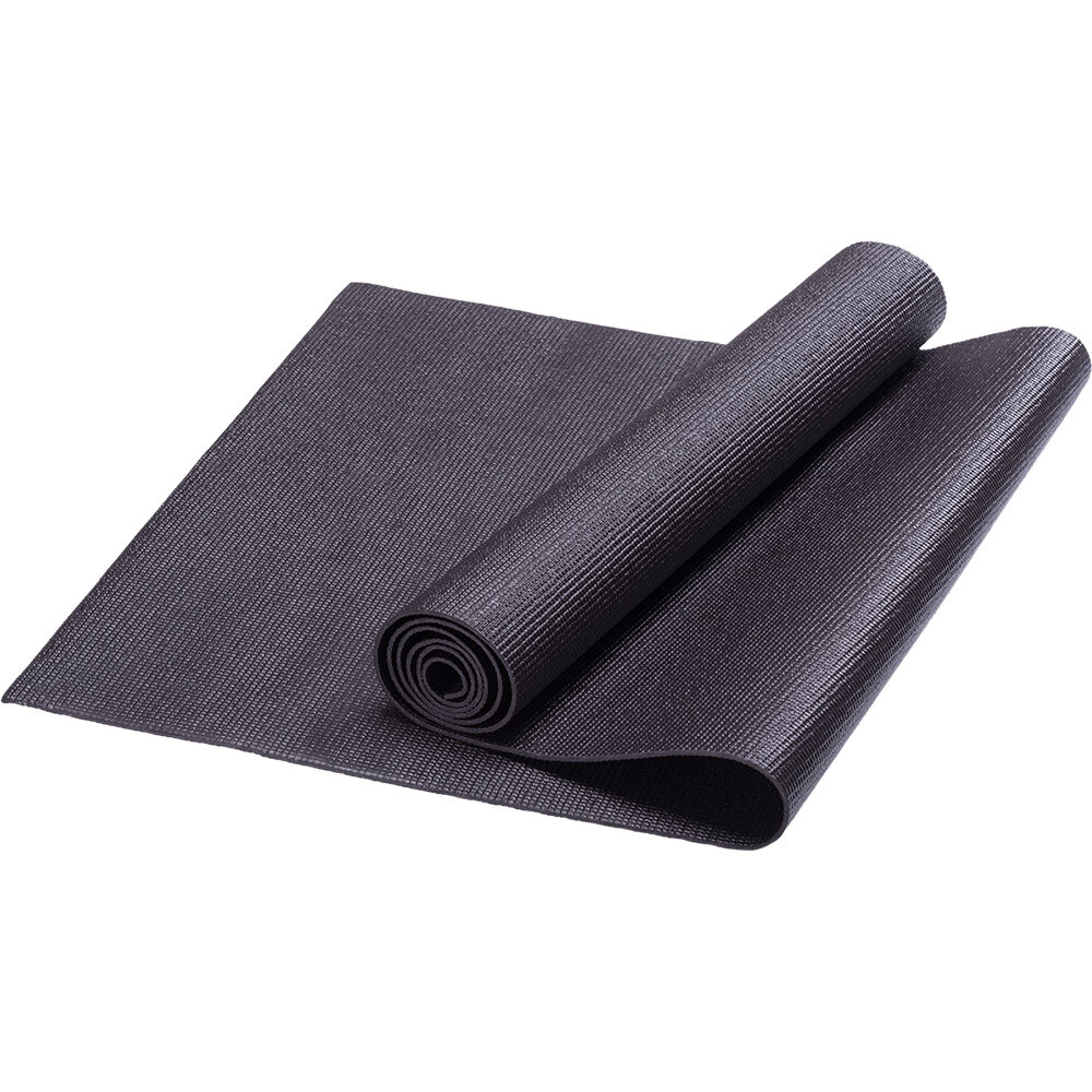 фото Hkem112-10-blk коврик для йоги, pvc, 173x61x1,0 см (черный) milinda