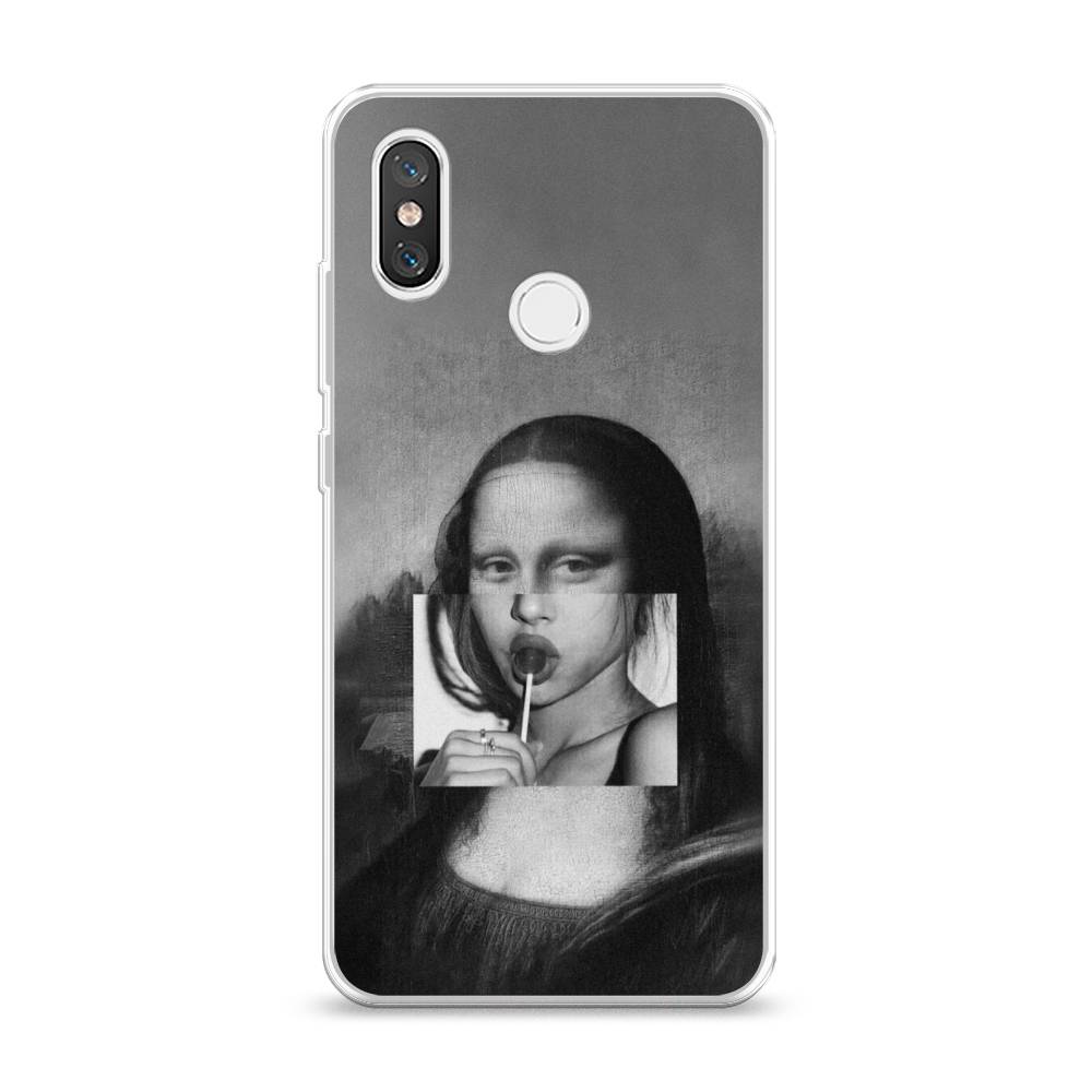 

Чехол Awog на Xiaomi Mi 8 "Mona Lisa sucking lollipop", Разноцветный, 33550-9