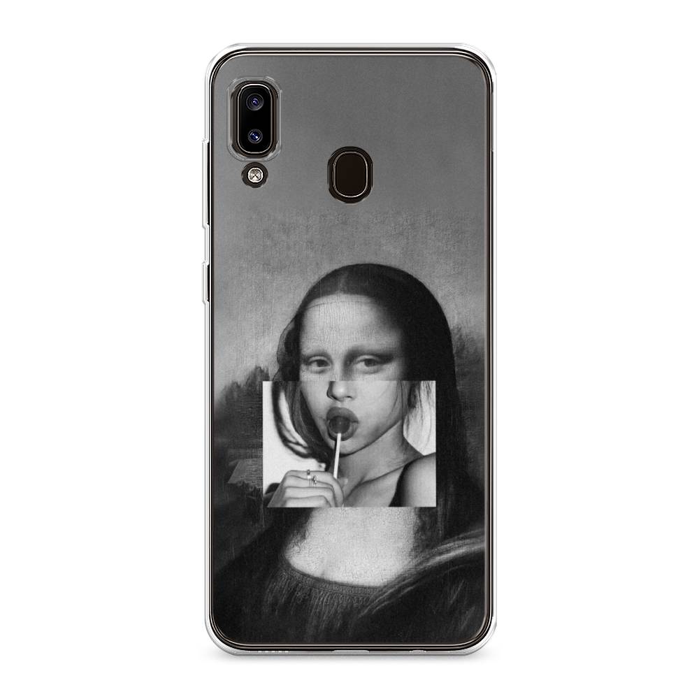 

Чехол Awog на Samsung Galaxy A30 "Mona Lisa sucking lollipop", Разноцветный, 27550-9