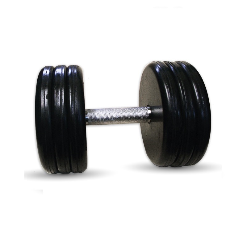 фото Barbell классик с вращающейся ручкой хром 30 кг mb barbell