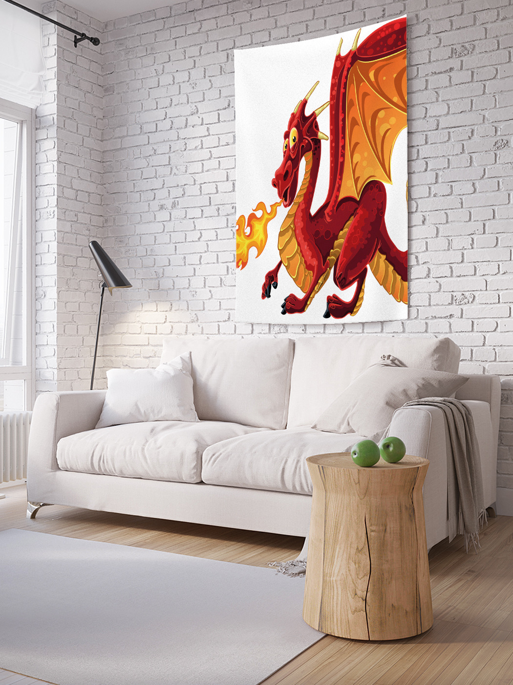 

Вертикальное фотопанно на стену JoyArty Огонь дракона 100x150 см, Огонь дракона