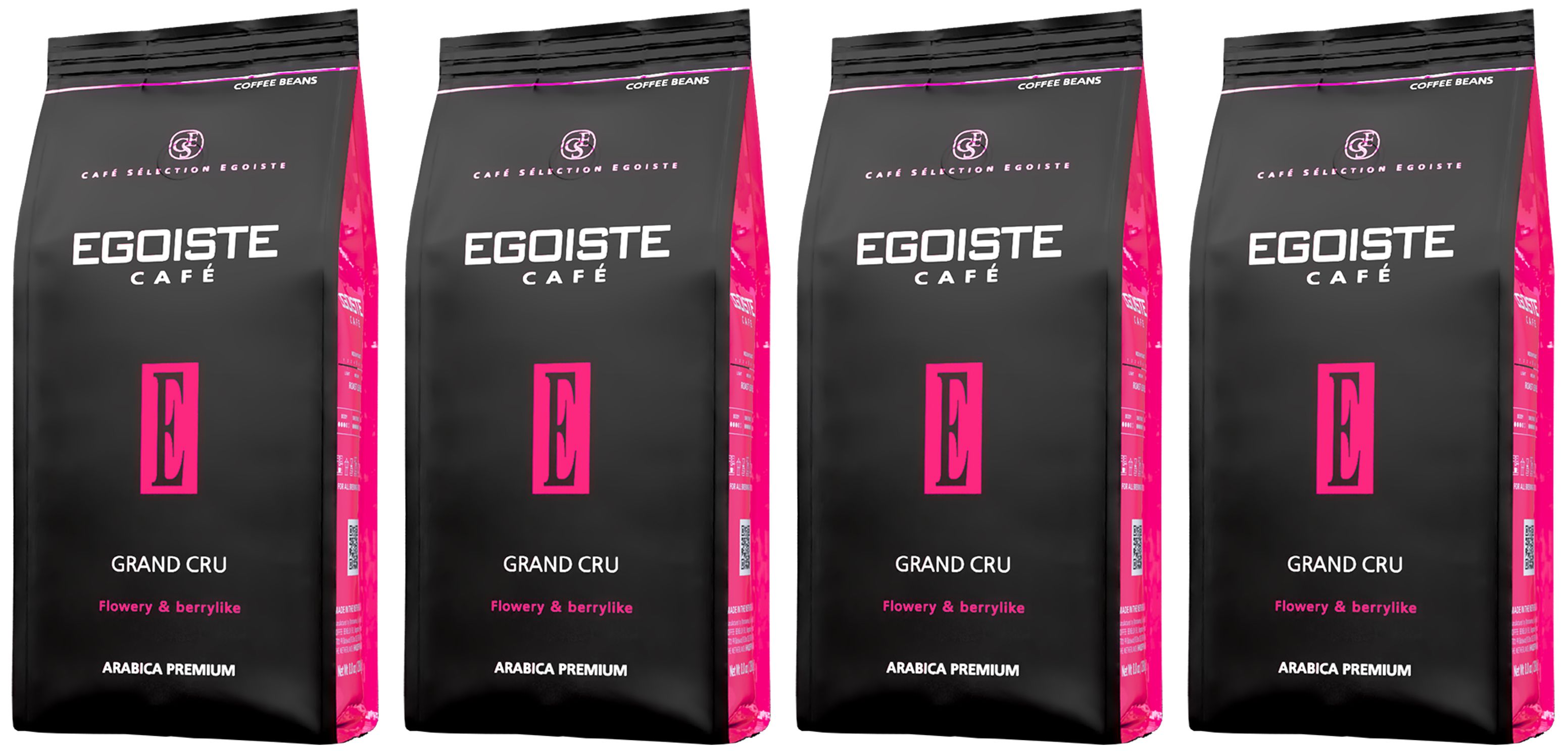 Кофе в зернах Egoiste Grand Cru, 250 г х 4 шт