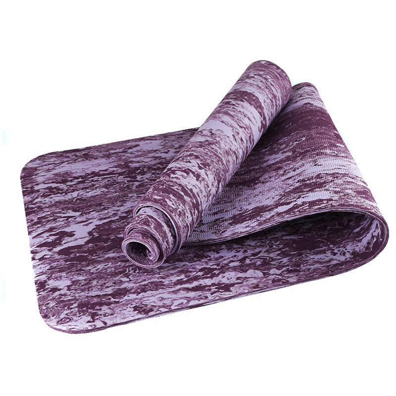 фото Коврик для йоги тпе 183х61х0,6 см (фиолетовый гранит) milinda