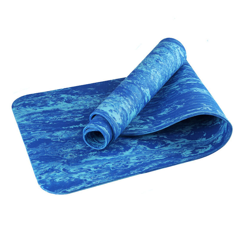 фото Коврик для йоги тпе 183х61х0,6 см (синий гранит) milinda
