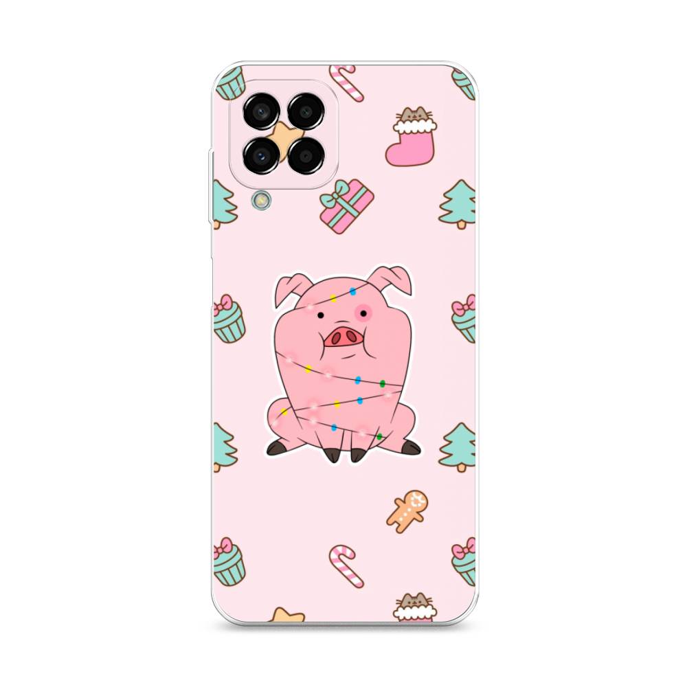 

Чехол на Samsung Galaxy M33 "Розовая свинка", Розовый;зеленый, 2105650-5