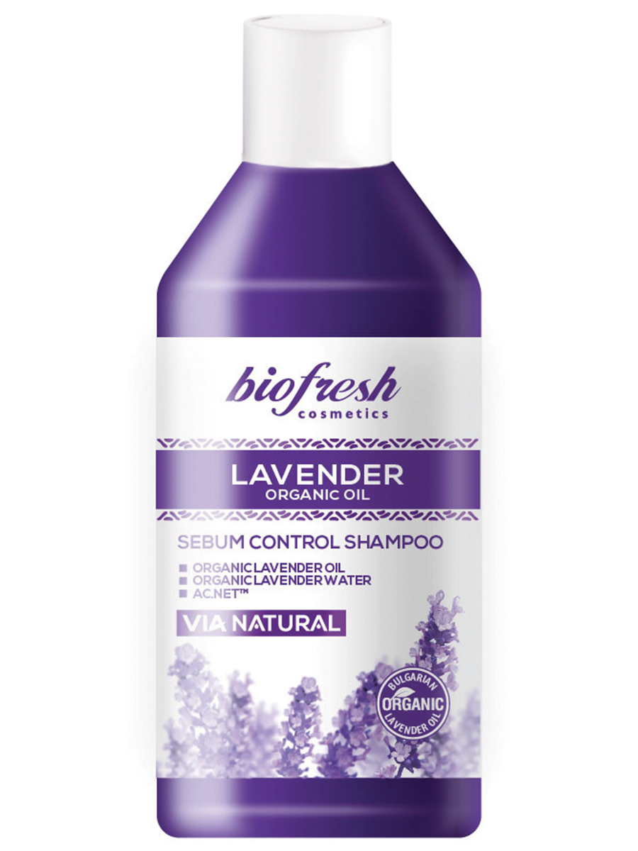 Шампунь Rose of Bulgaria для склонных к жирности волос Lavender Organic Oil 300мл