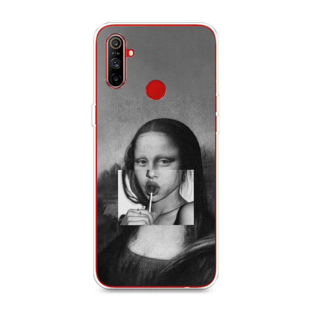 

Чехол Awog на Realme C3 "Mona Lisa sucking lollipop", Разноцветный, 253050-9