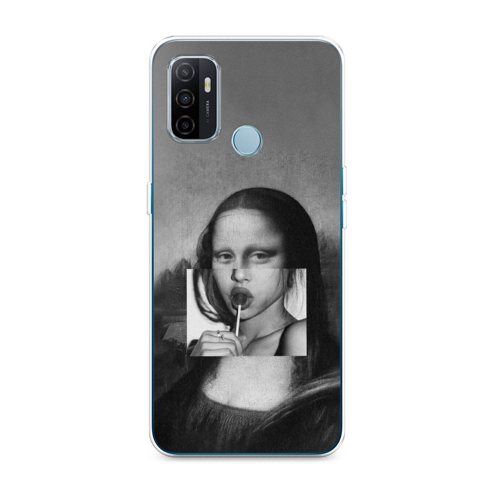 

Чехол Awog на Oppo A53 "Mona Lisa sucking lollipop", Разноцветный, 254350-9