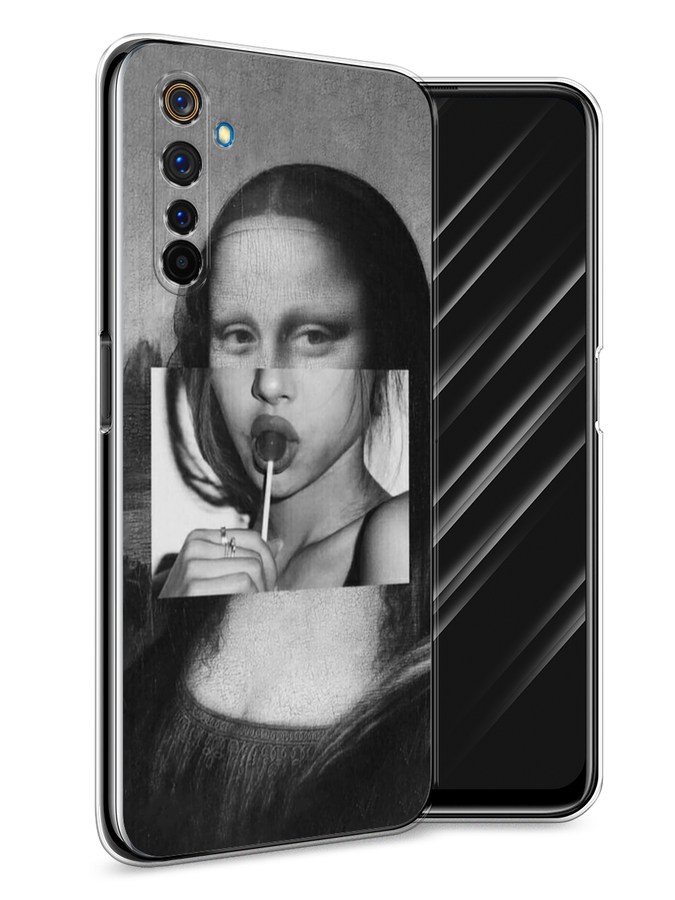 

Чехол Awog на Realme 6 Pro "Mona Lisa sucking lollipop", Разноцветный, 252850-9