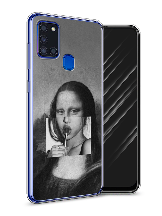 

Чехол Awog на Samsung Galaxy A21s / Самсунг A21s "Mona Lisa sucking lollipop", Разноцветный, 2100250-9