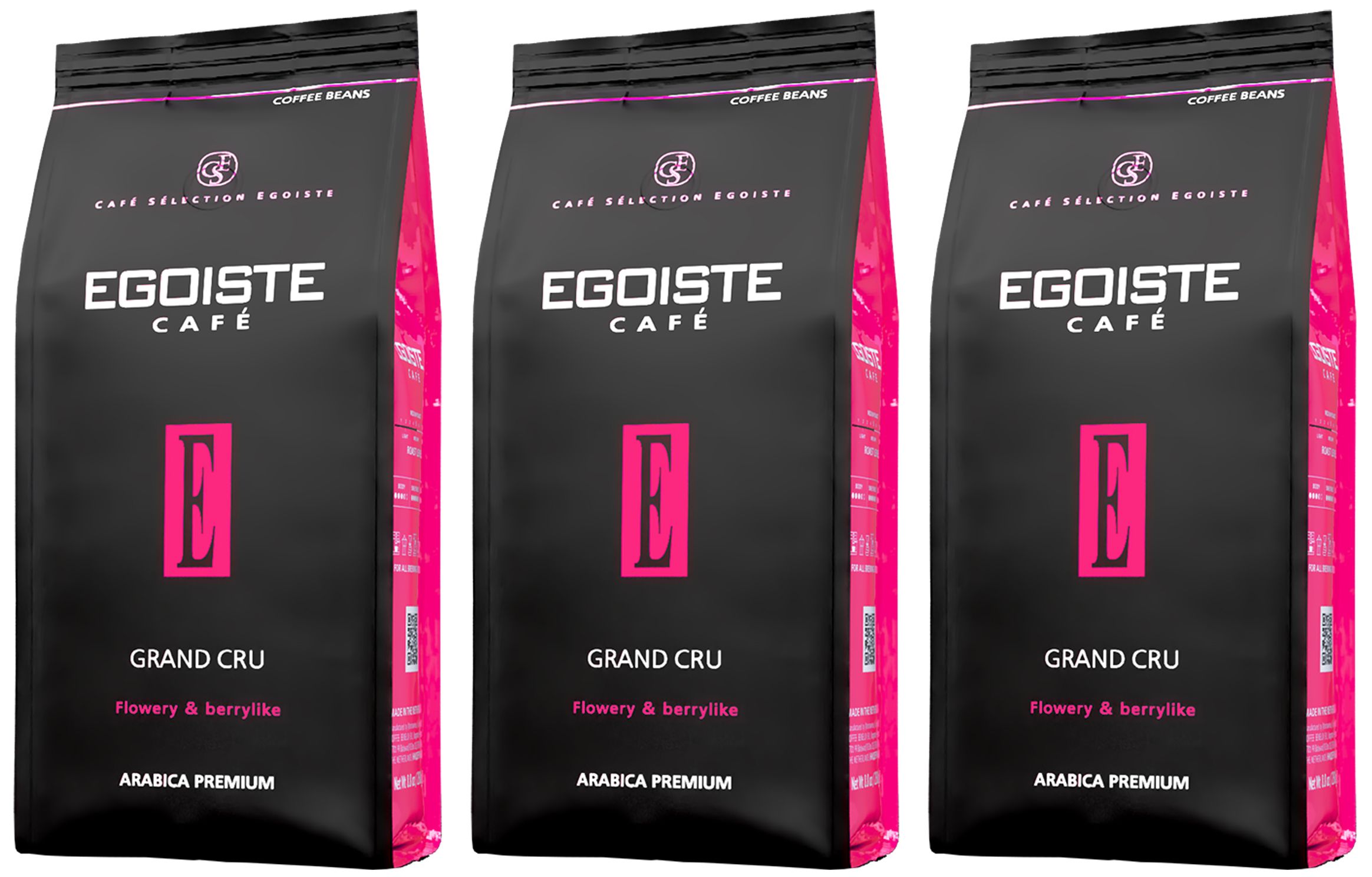 Кофе в зернах Egoiste Grand Cru, 250 г х 3 шт