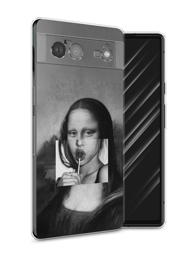 

Чехол Awog на Google Pixel 6 "Mona Lisa sucking lollipop", Разноцветный, 270850-9