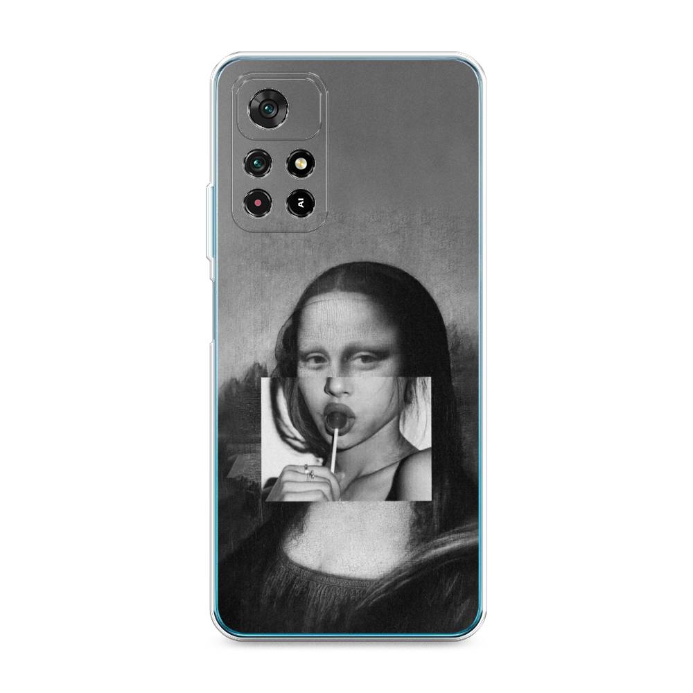 

Чехол Awog на Poco M4 Pro 5G "Mona Lisa sucking lollipop", Разноцветный, 311850-9