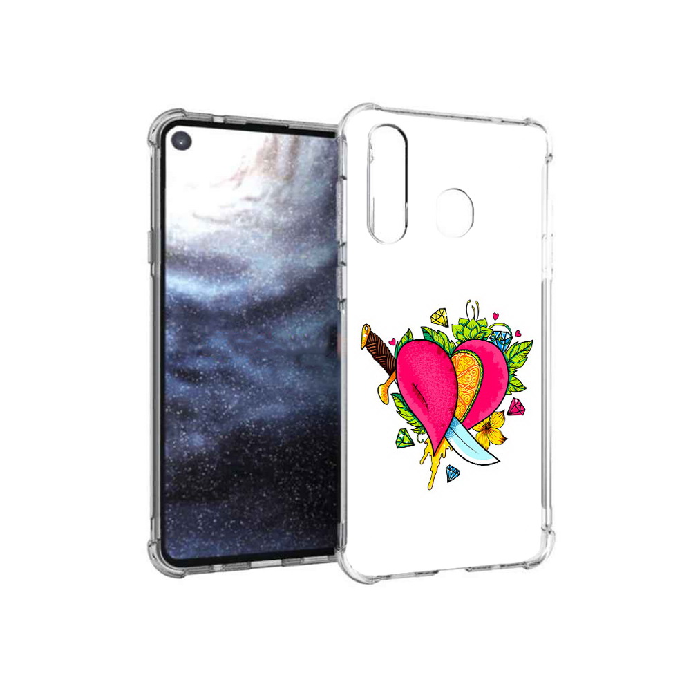 Чехол MyPads Tocco для Samsung Galaxy A8s Фруктовое сердце (PT124633.501.188)