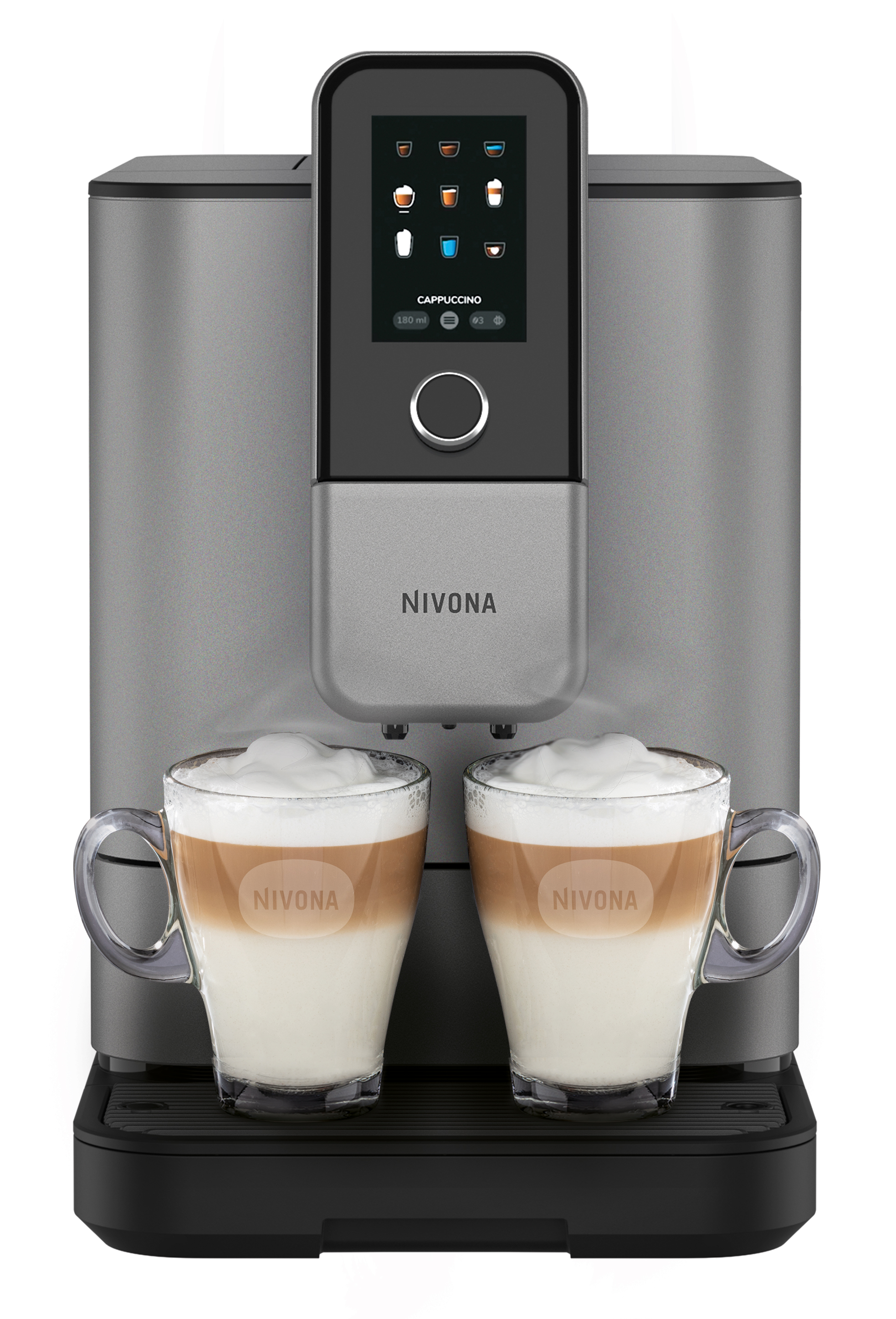 Кофемашина автоматическая NIVONA NIVO 8103 серебристая носик капучинатора для кофемашины nivona 9xx 1030