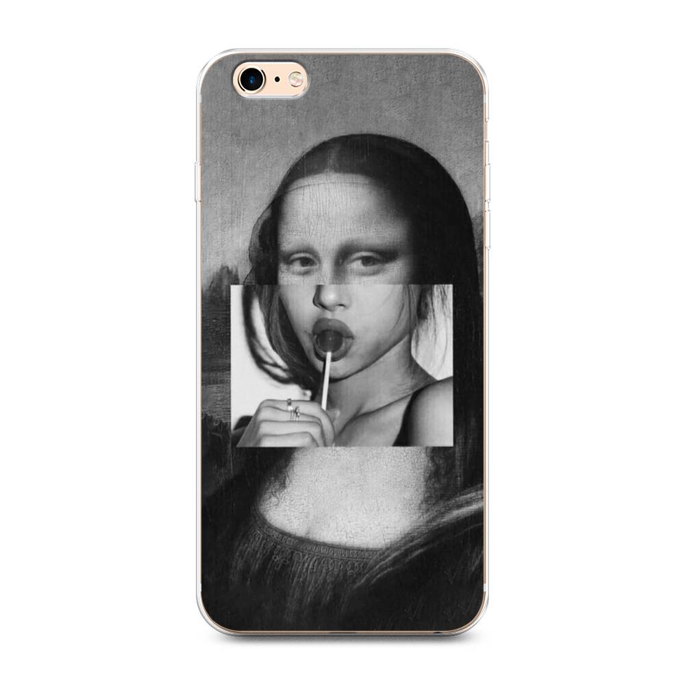 

Чехол Awog на Apple iPhone 6 Plus Mona Lisa sucking lollipop", Разноцветный, 10550-9