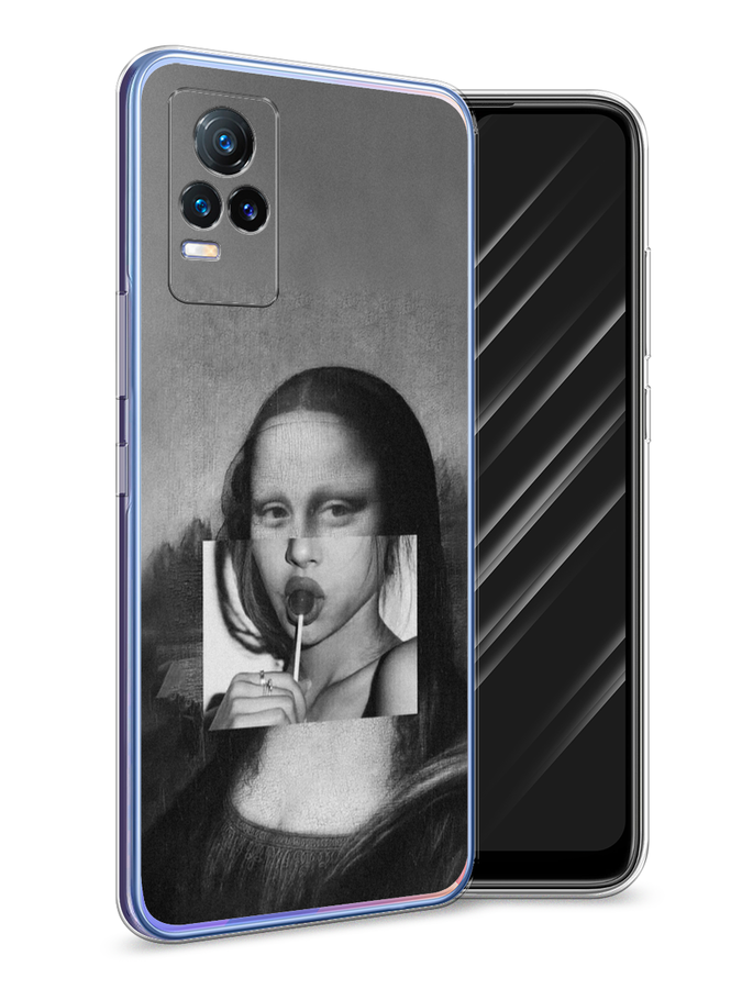 

Чехол Awog на Vivo V21e "Mona Lisa sucking lollipop", Разноцветный, 264550-9