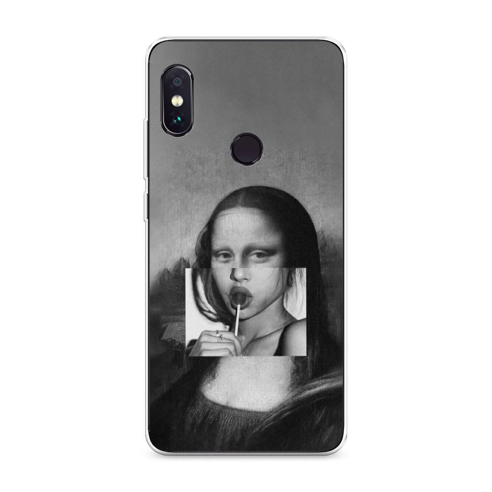 фото Чехол awog "mona lisa sucking lollipop" для xiaomi redmi note 5/note 5 pro