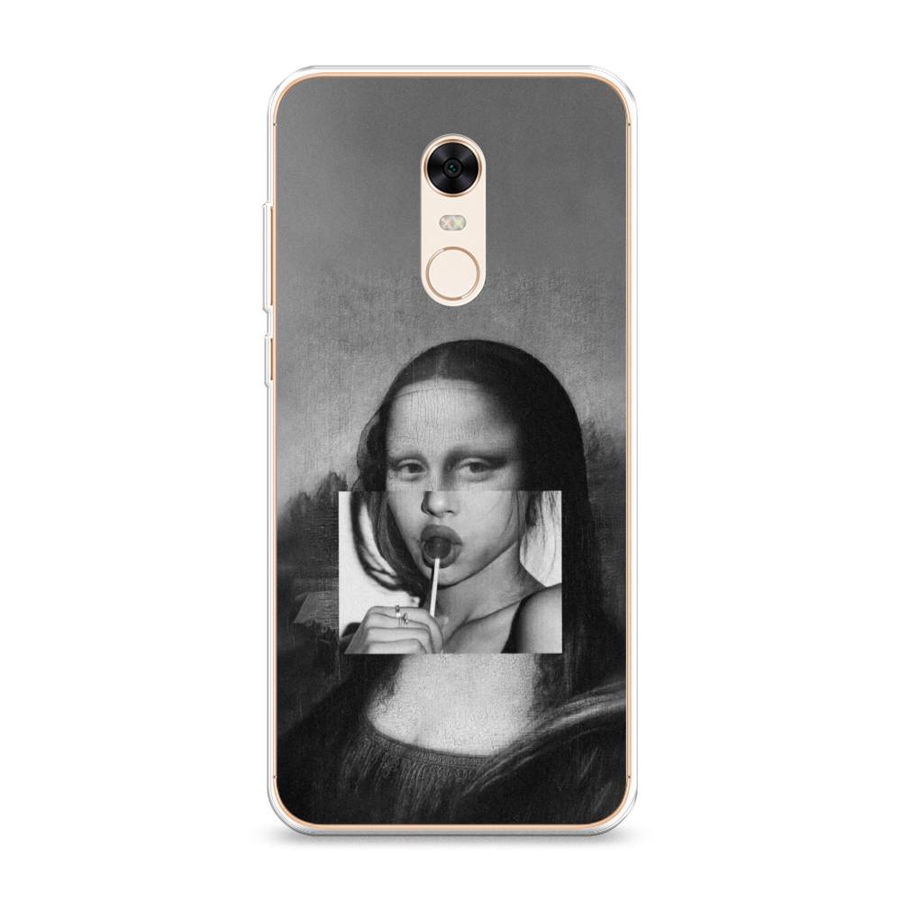 

Чехол Awog на Xiaomi Redmi 5 Plus "Mona Lisa sucking lollipop", Разноцветный, 33150-9