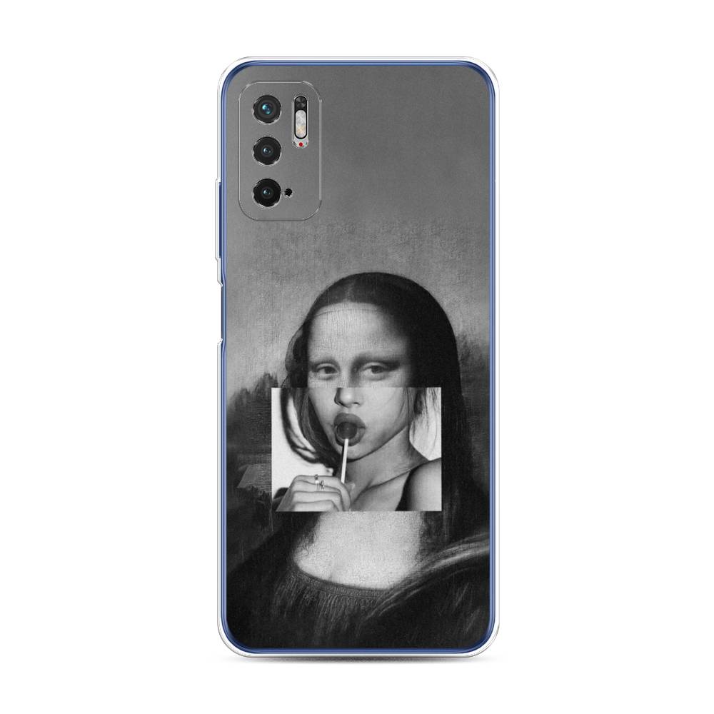 фото Чехол awog "mona lisa sucking lollipop" для xiaomi redmi note 10 5g