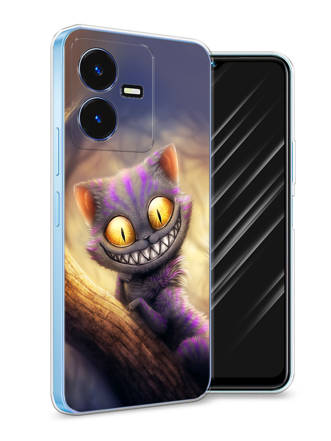 

Чехол Awog на Vivo Y22 / Виво Y22 "Cheshire Cat", Фиолетовый;желтый, 267550-1