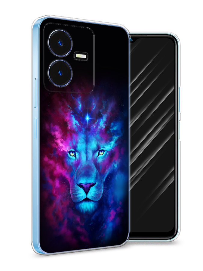 

Чехол Awog на Vivo Y22 / Виво Y22 "Космический лев", Фиолетовый;голубой, 267550-1