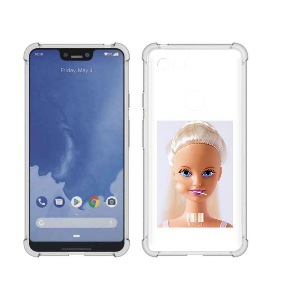 

Чехол MyPads Tocco для Google Pixel 3 XL барби, Прозрачный, Tocco