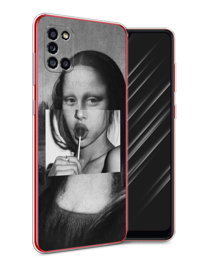 

Чехол Awog на Samsung Galaxy A31 / Самсунг A31 "Mona Lisa sucking lollipop", Разноцветный, 2100350-9