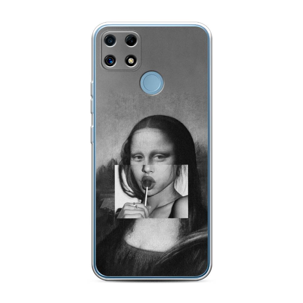 

Чехол Awog на Realme C25 "Mona Lisa sucking lollipop", Разноцветный, 256950-9