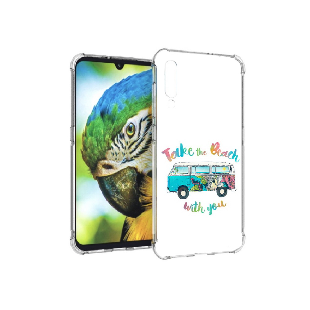 

Чехол MyPads Tocco для Xiaomi Mi 9 Хиппи автобус (PT126035.255.190), Прозрачный, Tocco