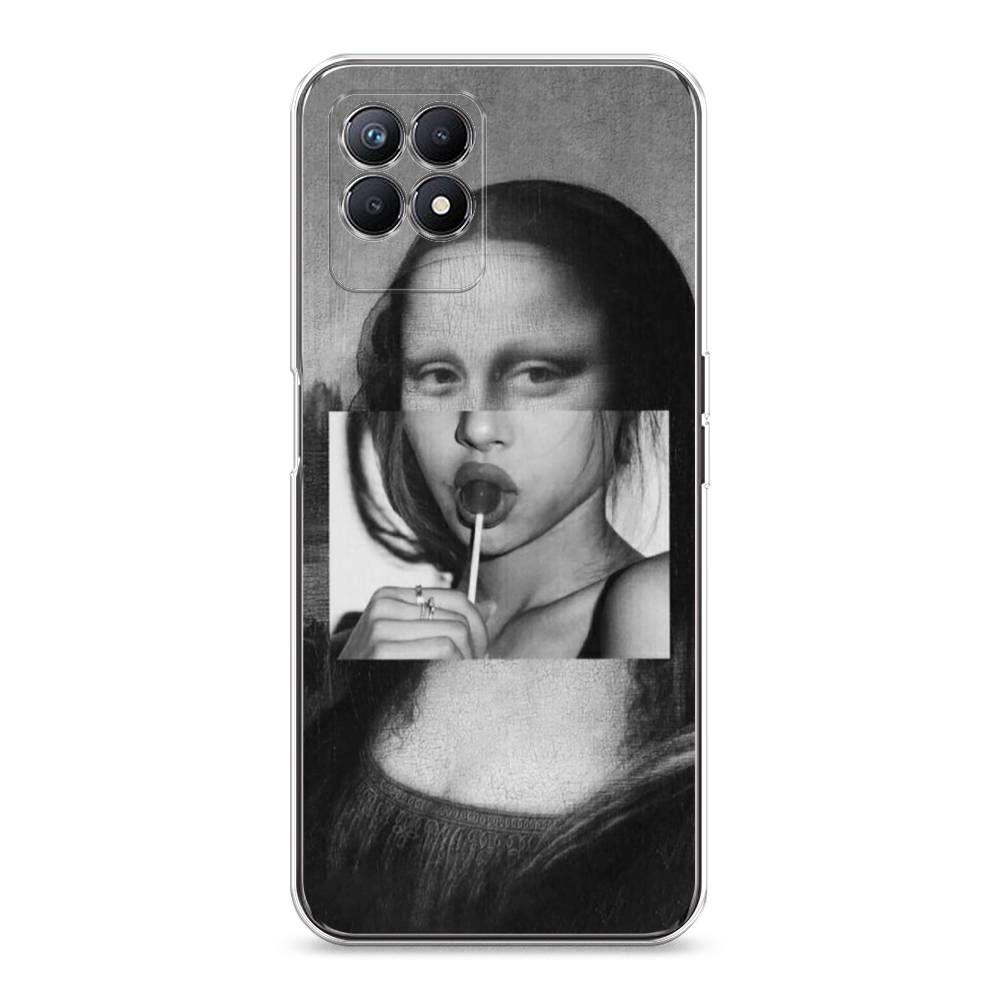 

Чехол Awog на Realme 8i "Mona Lisa sucking lollipop", Разноцветный, 257350-9