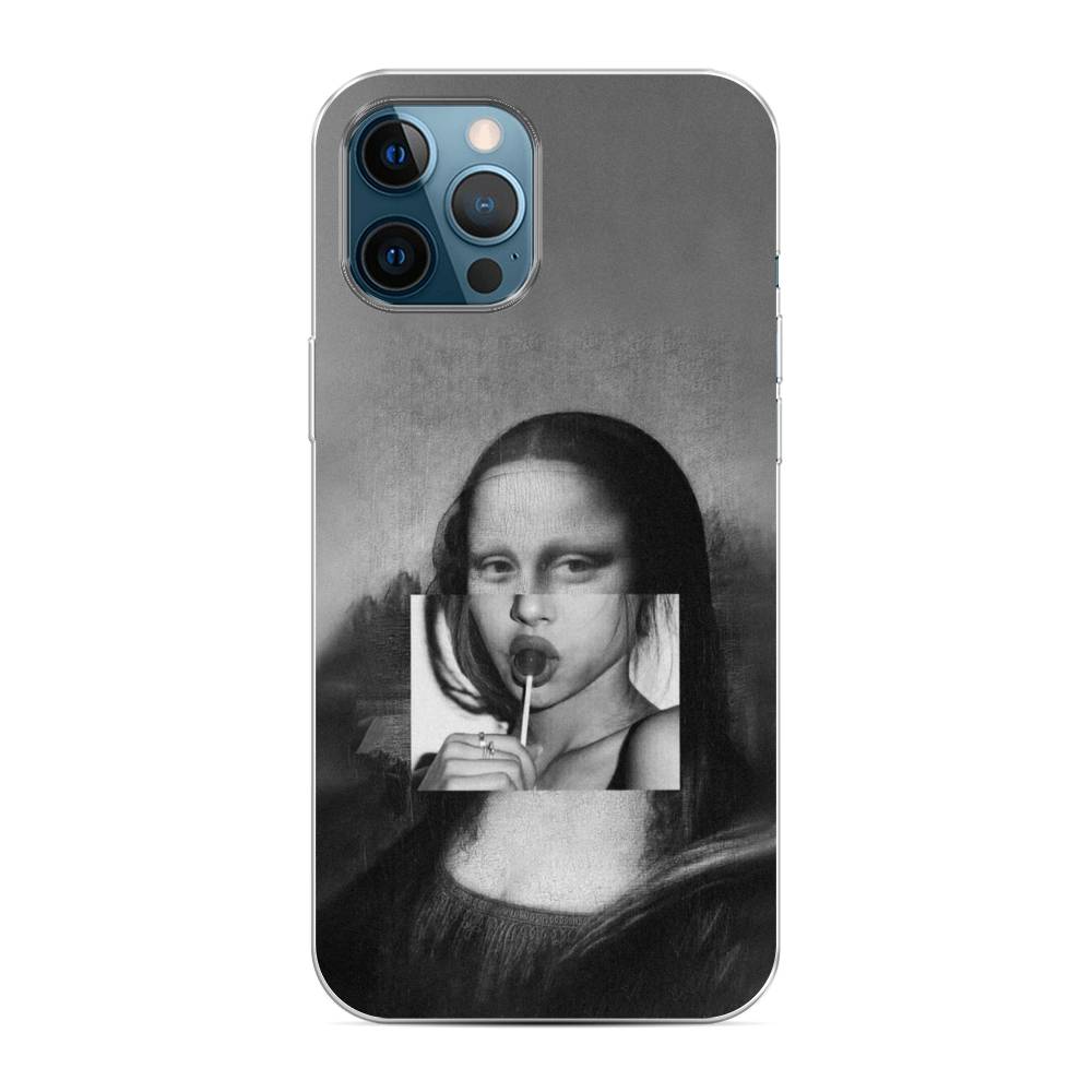 фото Чехол awog "mona lisa sucking lollipop" для apple iphone 12 pro max