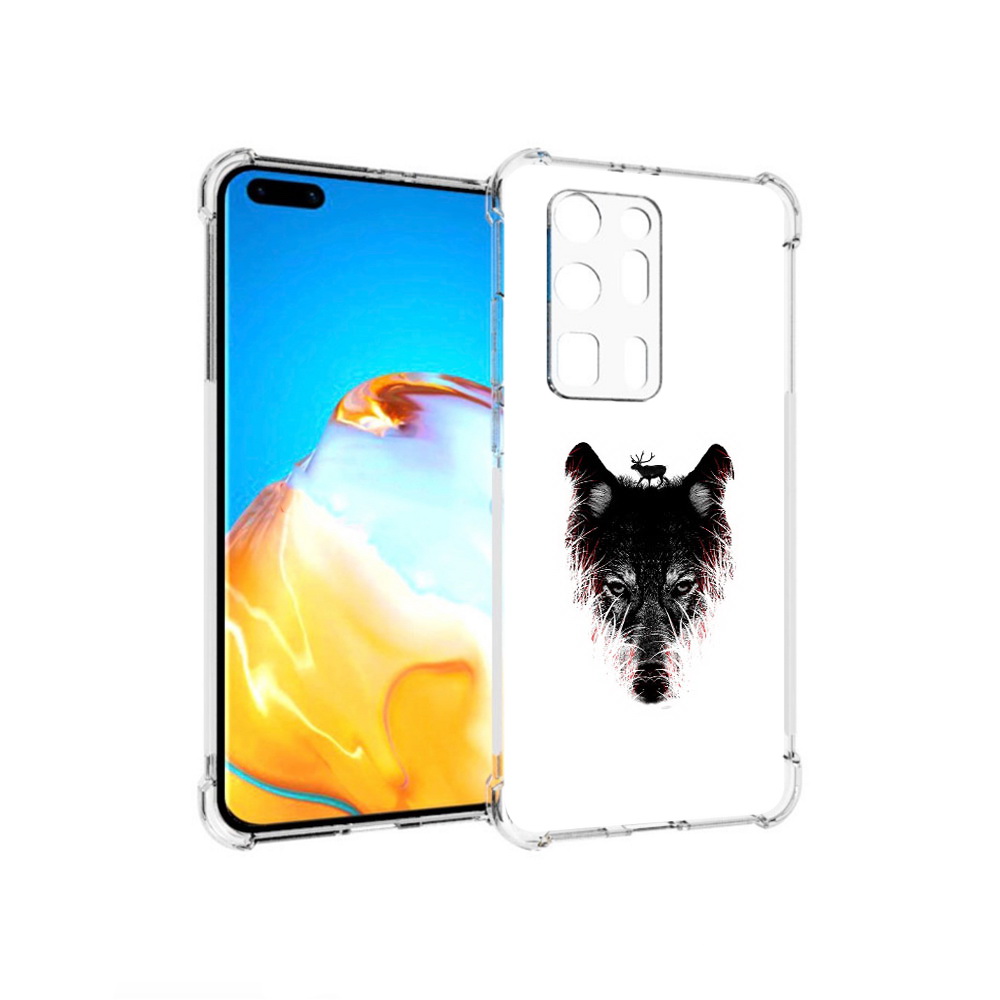 

Чехол MyPads Tocco для Huawei P40 Pro+ волк в траве, Прозрачный, Tocco