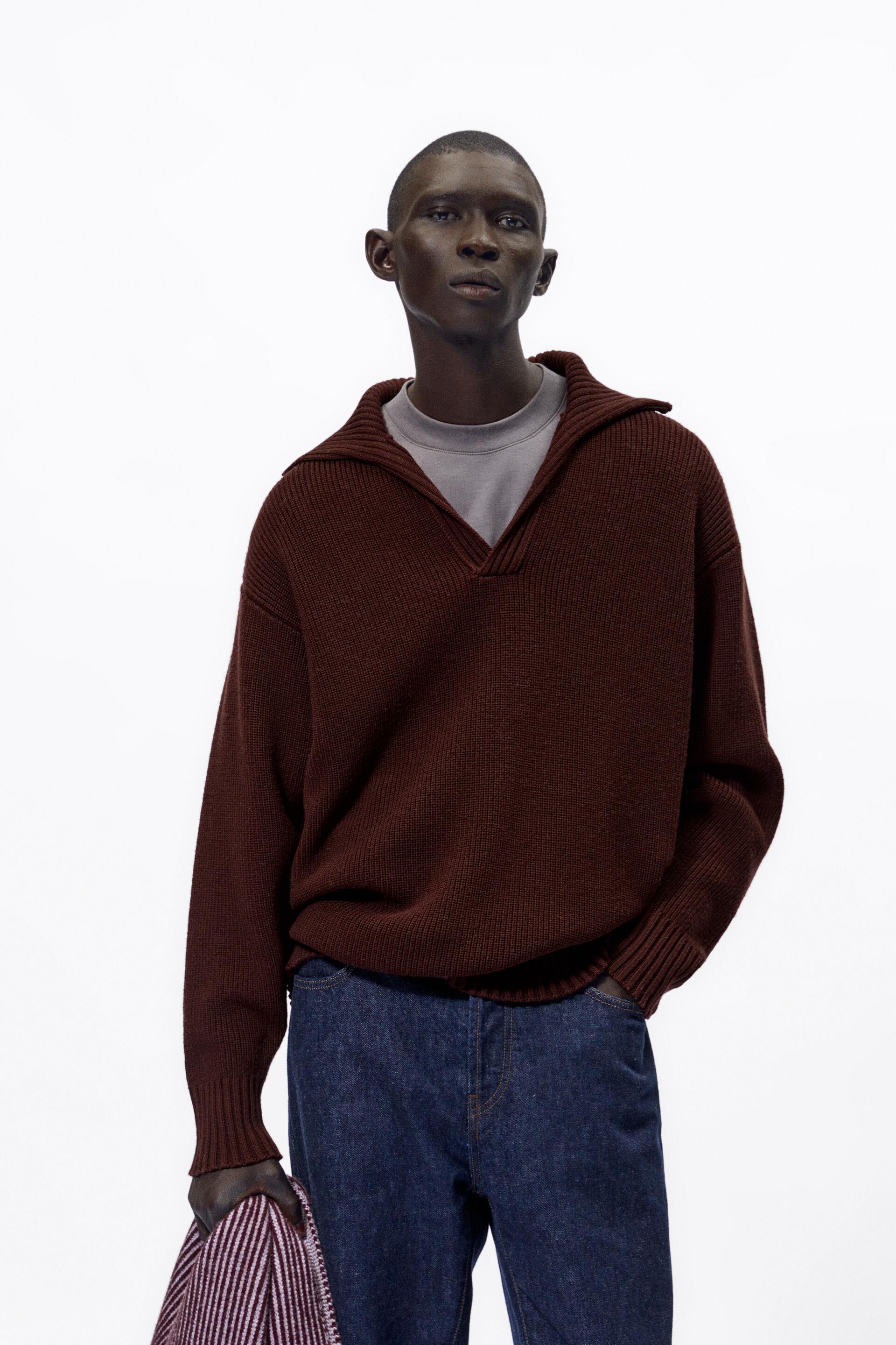 

Пуловер мужской ZARA 00693320 фиолетовый L (доставка из-за рубежа), 00693320