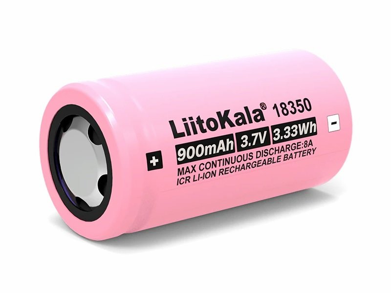 

Аккумулятор LiitoKala типа 18350 (900mAh, Li-ion) без защиты, 18350