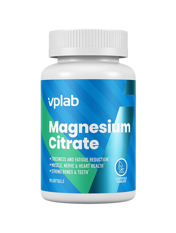 фото Магний vplab magnesium citrate 402 mg 90 капсул