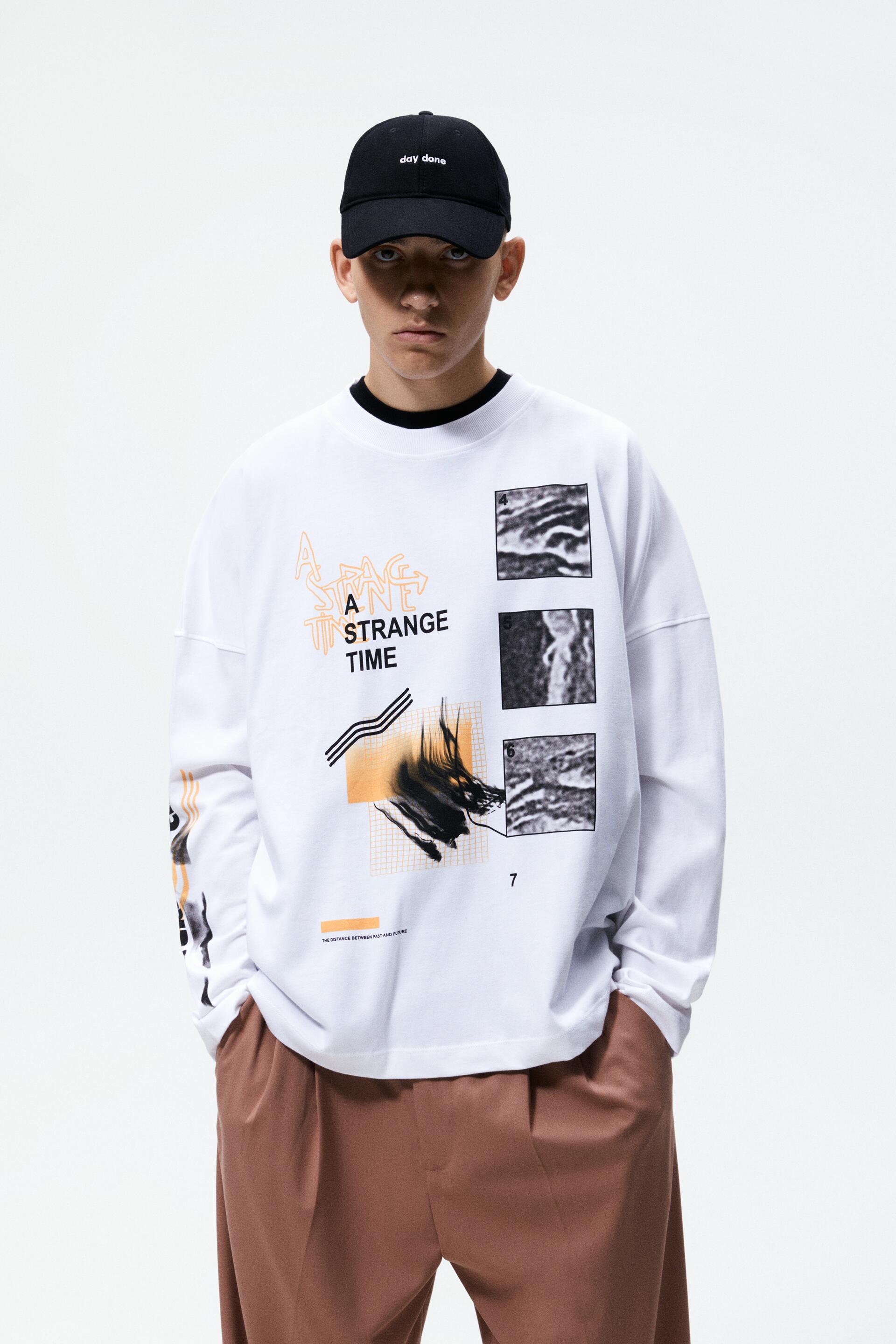 

Лонгслив мужской ZARA 00679340 белый M (доставка из-за рубежа), 00679340